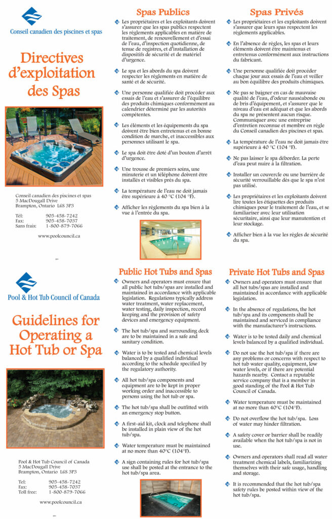 Guidelines for Operating a Hot Tub or Spa Pool Council Toronto