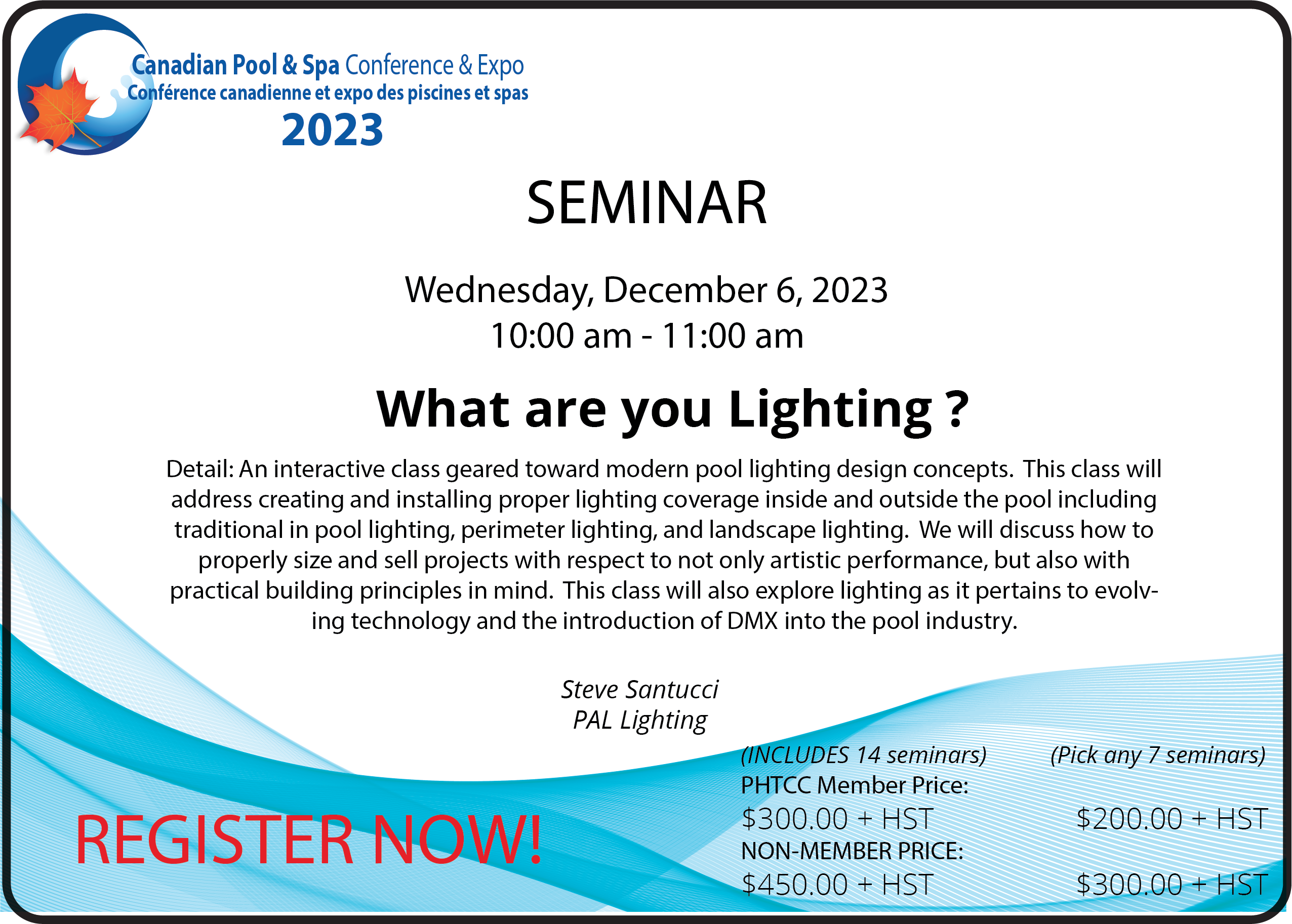 Seminar- What are you Lighting? details