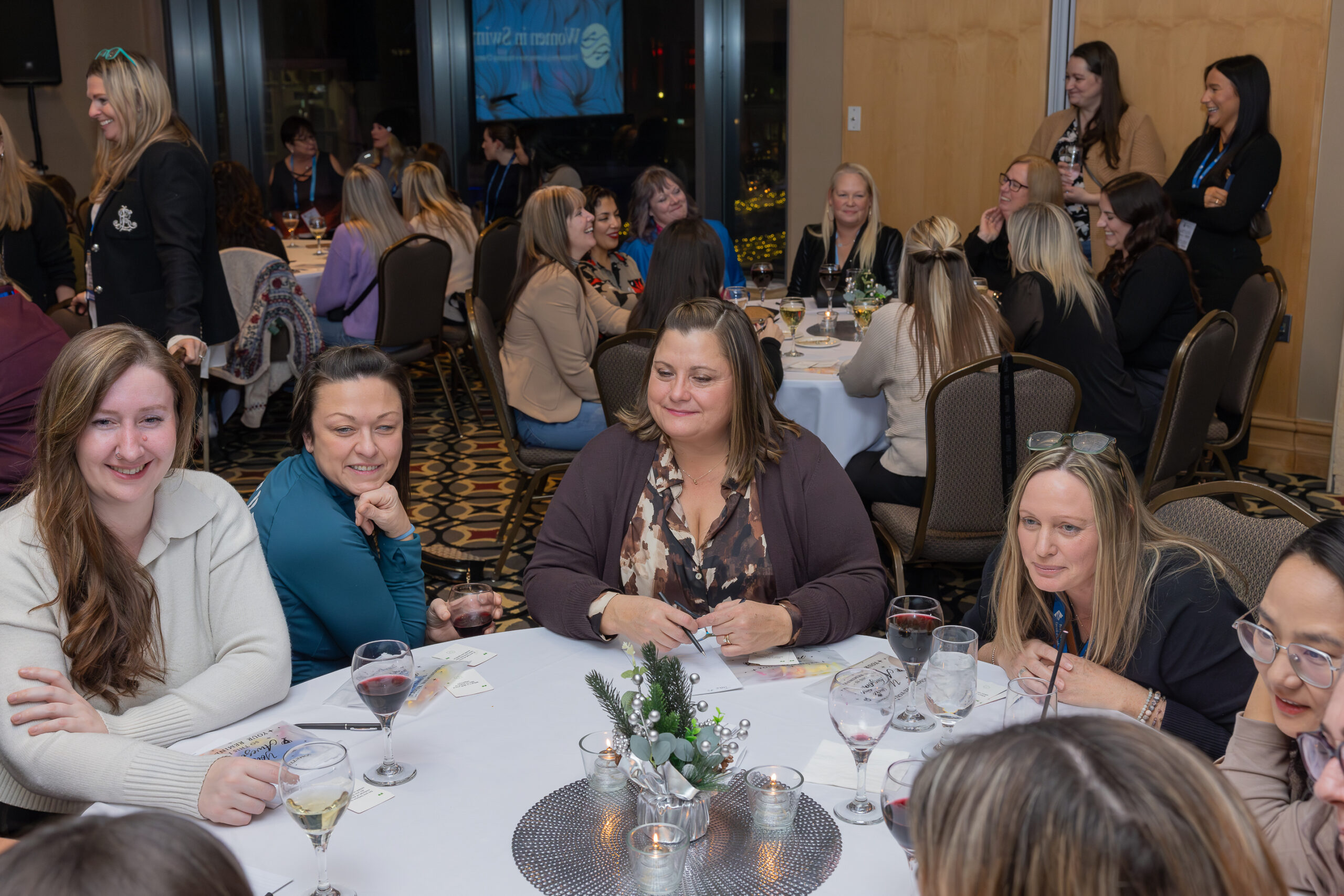 Women in Swim event attendees